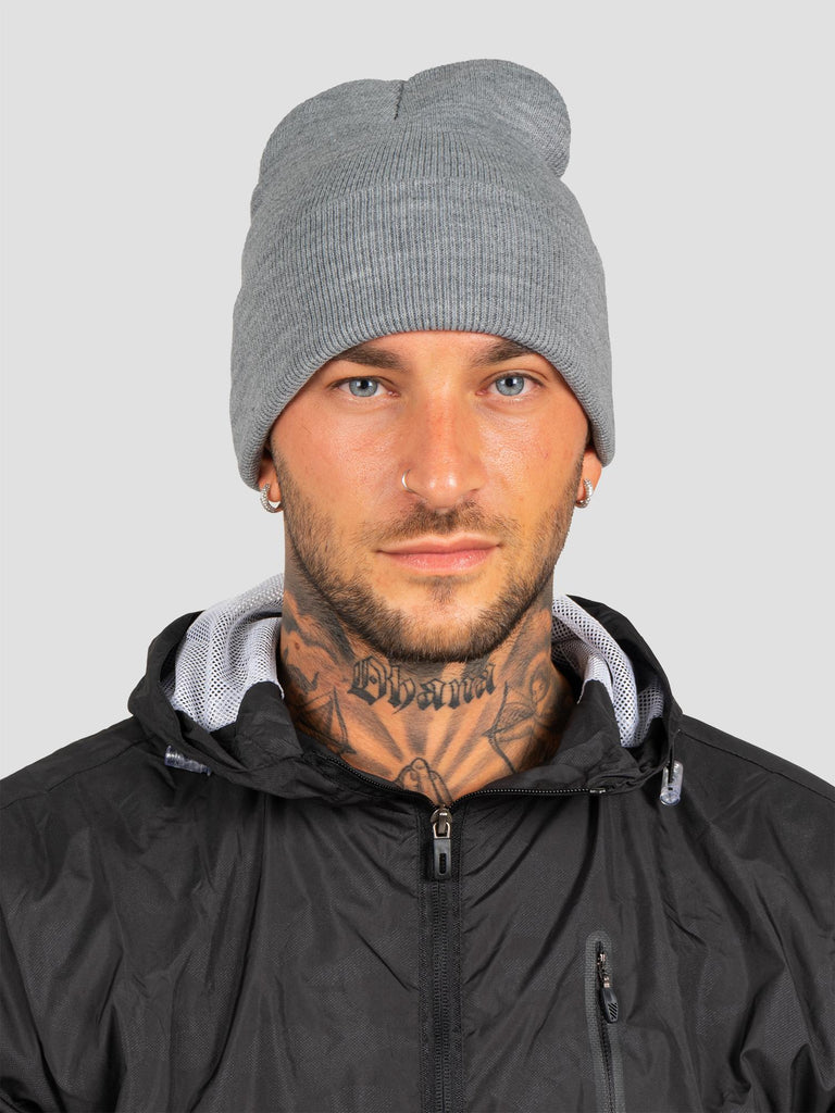 BASIC BEANIE GRO2000 GRIGIO MELANGE GROOVE 