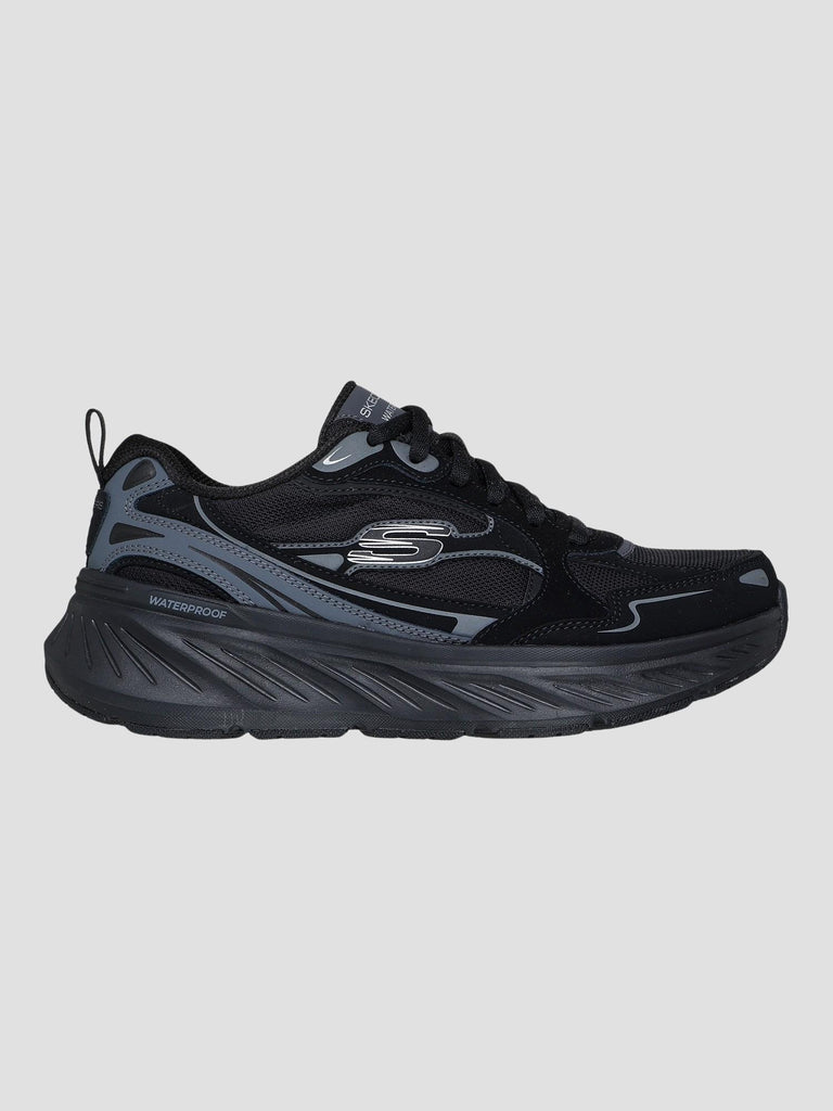 WATERPROOF OVERLAY MESH LACE UP 150498 BBK SKECHERS 
