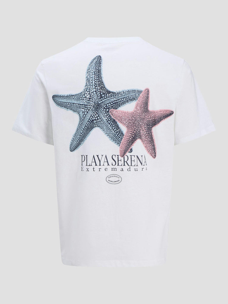 JORCANGGU ILLU TEE SS CREW NECK 12277228 BRIGHT WHITE JACK&JONES 