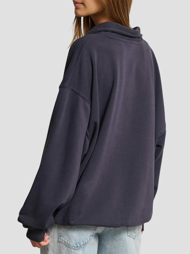 FELPA OVERSIZE STAMPA KEY-USA MIDNIGHT SUITE BENEDICT 
