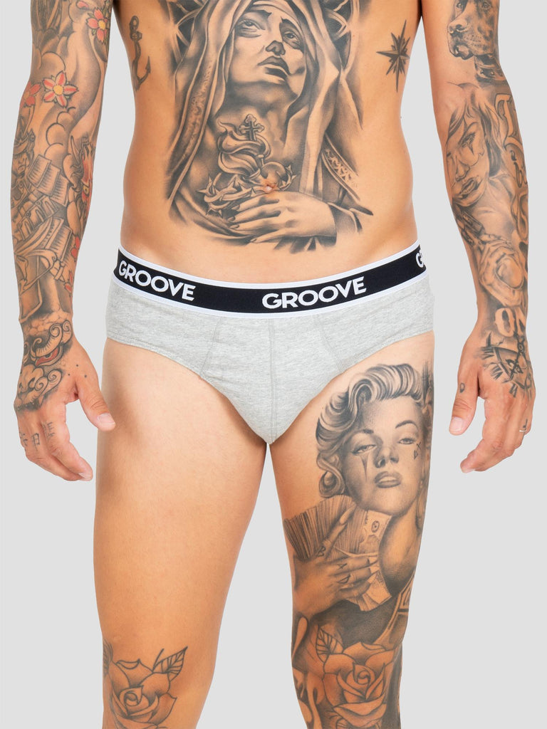 BRIEF 3-PACK UND003 MULTICOLOR GROOVE 