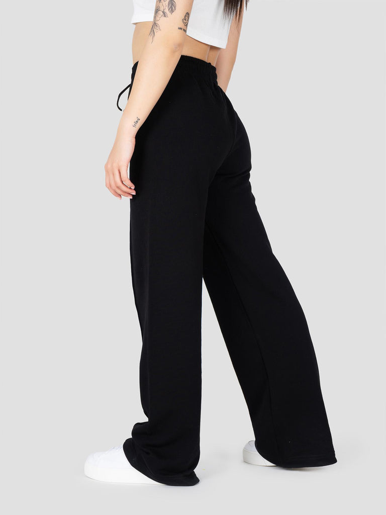 GROOVE PANTALONE TUTA NEW OVER MAXI PANT PESO MEDIO BARL424W NERO GROOVE 