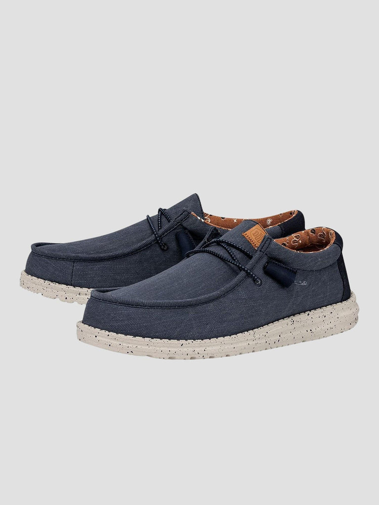 WALLY WASHED CANVAS 40296 410 HEY DUDE 