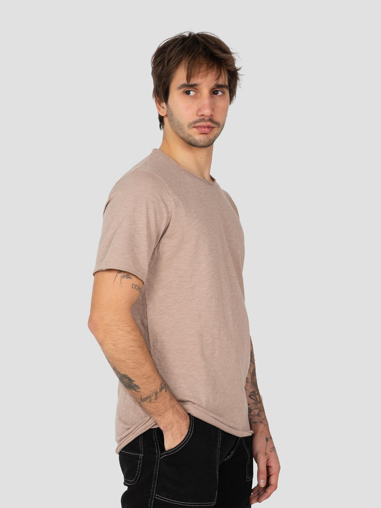 JERSEY FIAMMATA TAGLIO VIVO TSHIRT001 SABBIA GROOVE 