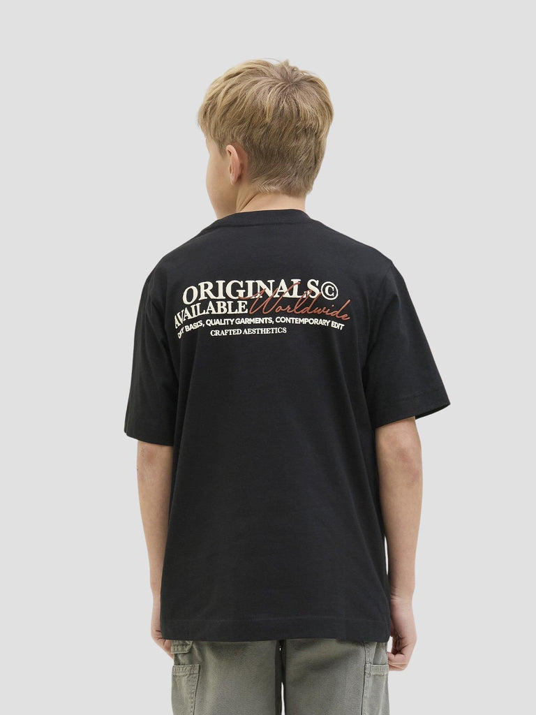 JORISLINGTON TYPE TEE SS CREW N. SN JNR 12274923 BLACK JACK&JONES 