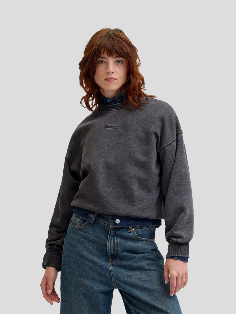 JXLIPPA LOOSE LS WASH CREW SWT 12286268 PHANTOM JJXX 