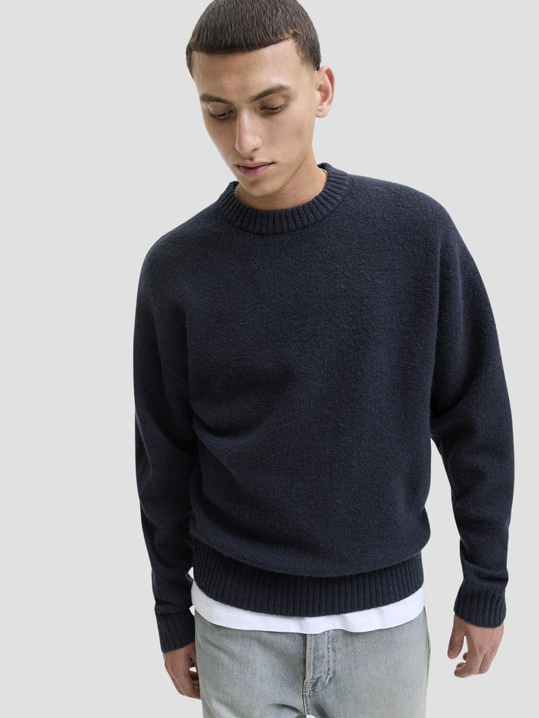 JJESOHO OLLIE KNIT CREW NECK SN 12278924 SKY CAPTAIN JACK&JONES 