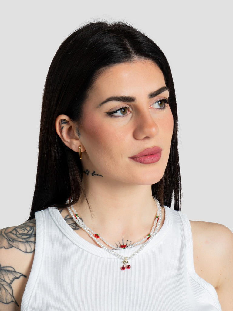 CHERRY BEAD GRO7514 WHITE GROOVE 