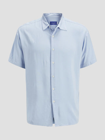 JORJOSHUA VISCOSE SHIRT SS 12271078 CASHMERE BLUE JACK&JONES 