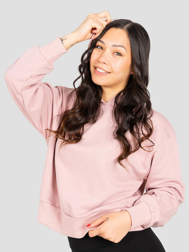 GROOVE FELPA CAPPUCCIO CHIUSO COSTA ALTA CROP BARL338W POLVERE GROOVE 