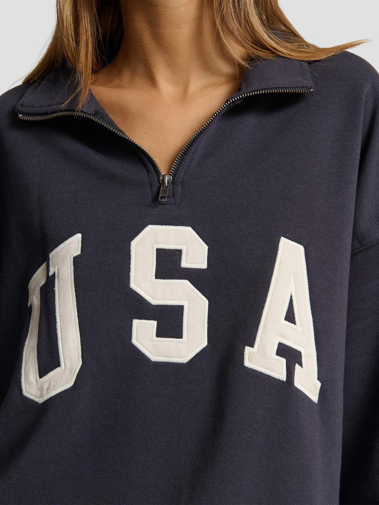 FELPA OVERSIZE STAMPA KEY-USA MIDNIGHT SUITE BENEDICT 