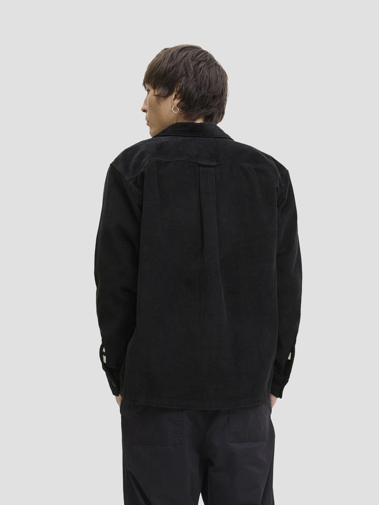 JJEPERFECT CORDUROY OVERSHIRT LS SN 12278825 BLACK JACK&JONES 
