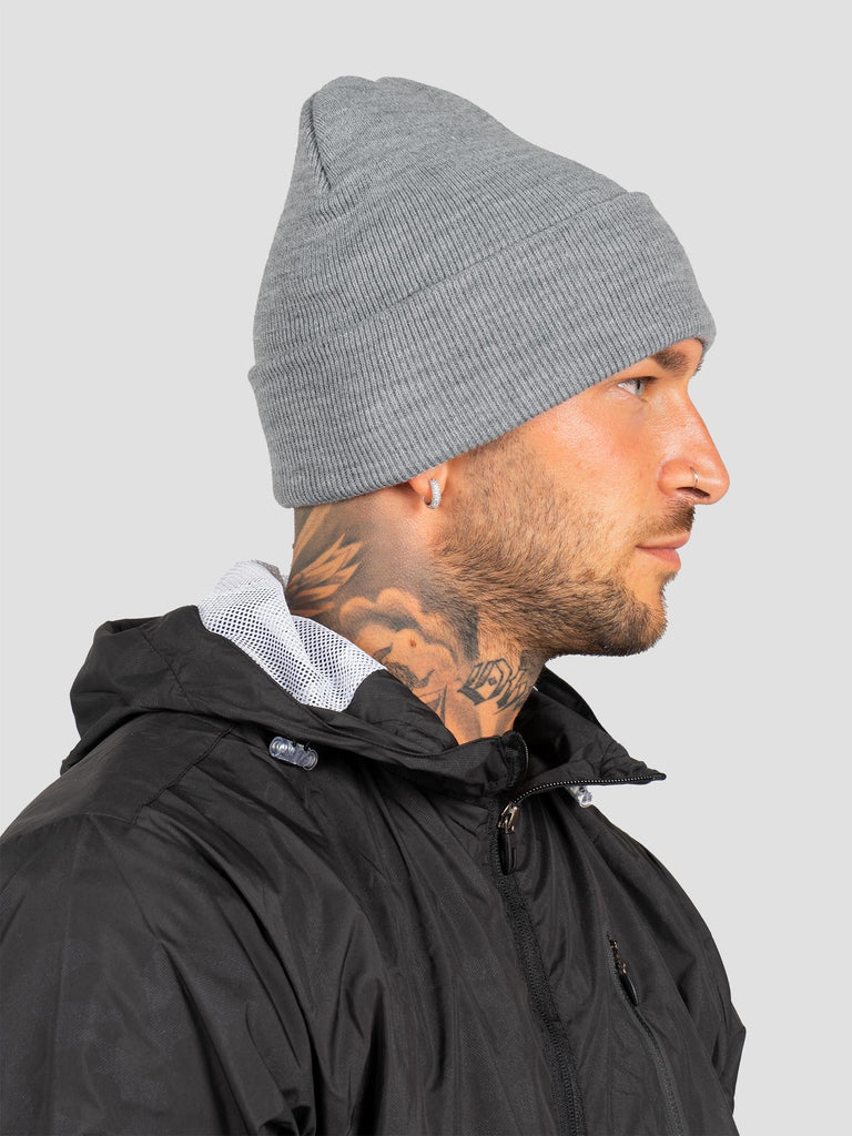 BASIC BEANIE GRO2000 GRIGIO MELANGE GROOVE 