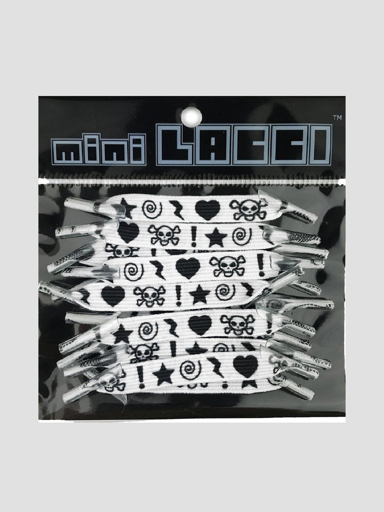 ELASTICI TESCHI ML-40 BIANCO MINI LACCI 