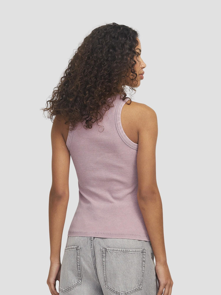JXFOREST STR SL WASH RIB TOP JRS SN 12252291 MAUVE SHADOWS JJXX 