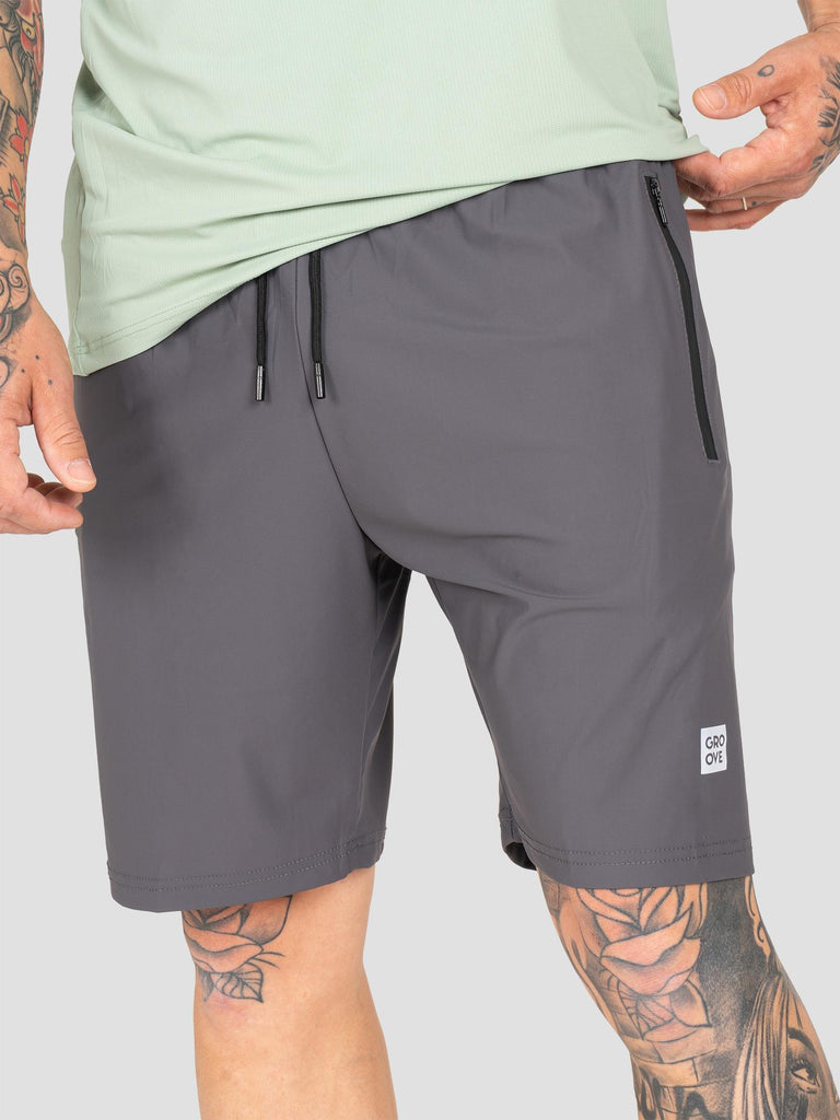 SPORT SHORT QUICKDRY TECHSHORT001 GREY GROOVE 