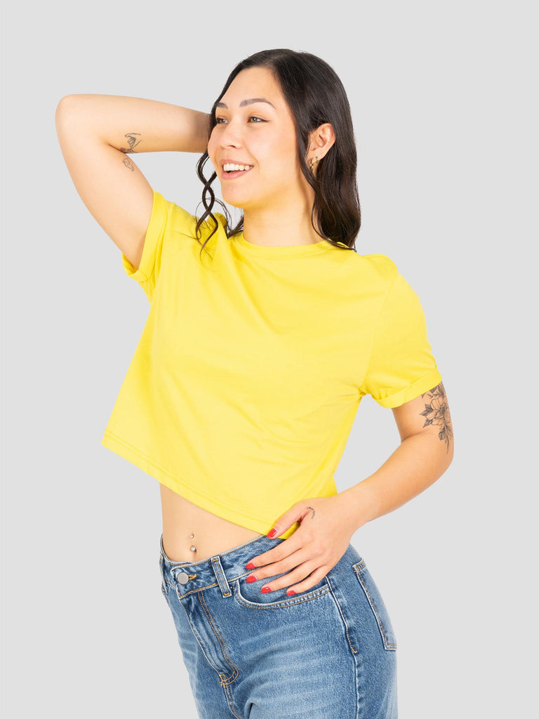 CROPPED JERSEY BARL102W GIALLO GROOVE 
