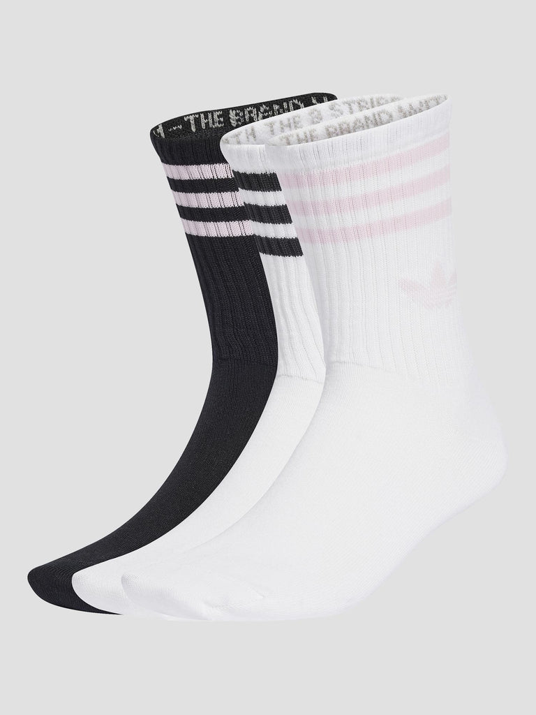 3S CREW S 3P JV7405 WHITE BLACK PINK ADIDAS 