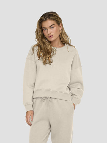 ONLBEST LIFE L/S CREW NECK SWT NOOS 15338727 PUMICE STONE ONLY 