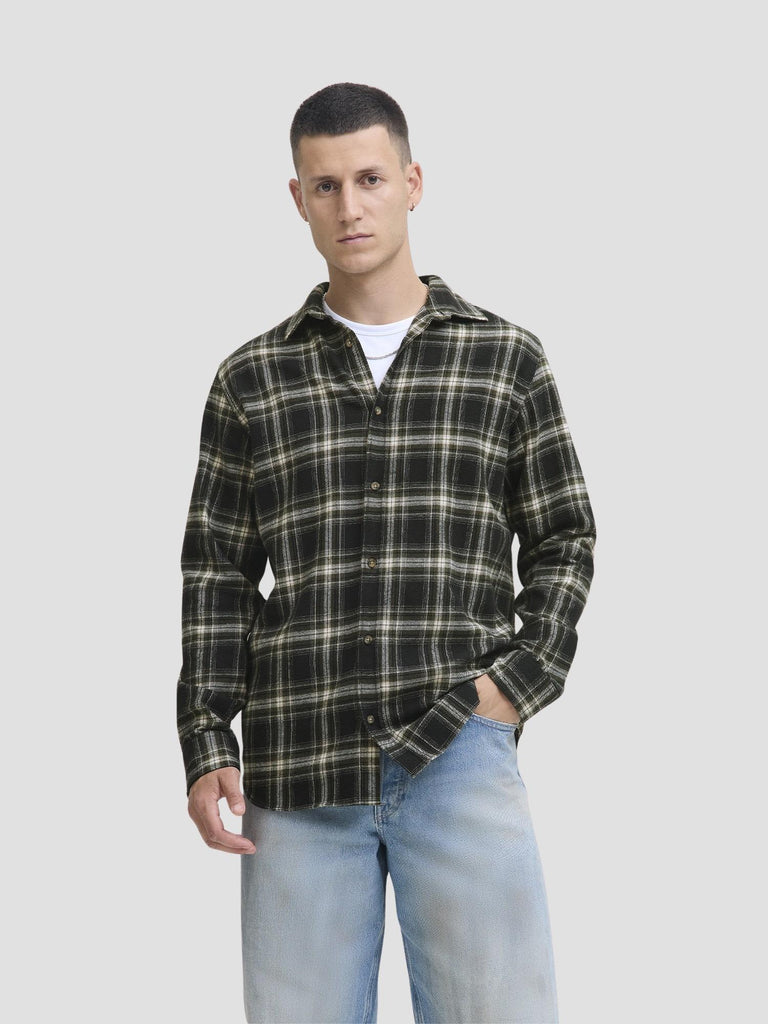 JJJOSHUA CHECK SHIRT LS 12279546 BLACK JACK&JONES 