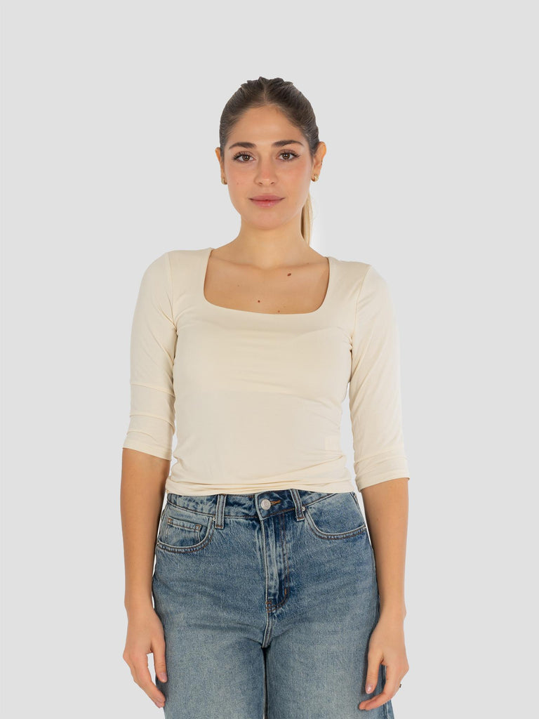 MODAL COLLO AMPIO MANICA 3/4 N1853 PANNA GROOVE 