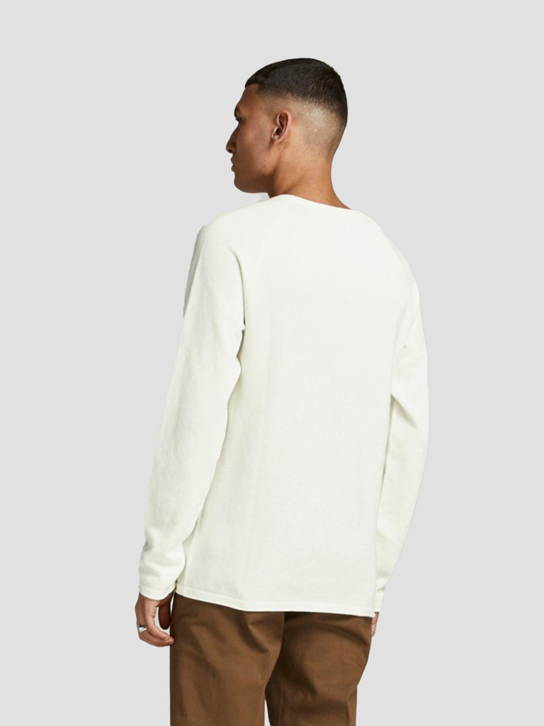 HILL KNIT CREW NECK NOOS 12157321 CLOUD DANCER JACK&JONES 