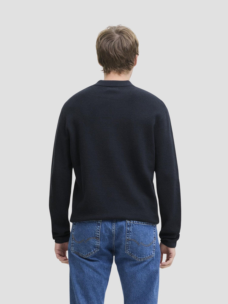 JJEGEORGE KNIT POLO LS SN 12278815 NAVY BLAZER JACK&JONES 