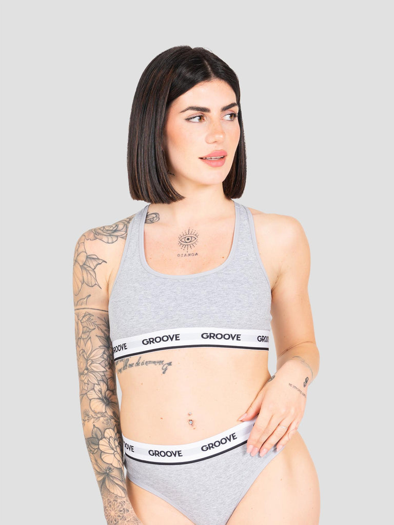 BASIC BRALETTE UND006W GREY GROOVE 