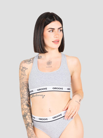 BASIC BRALETTE UND006W GREY GROOVE 