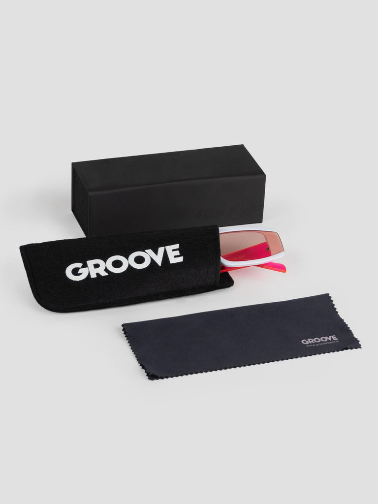 COLORED FRONT SUN001/01 WHITE PINK GROOVE 