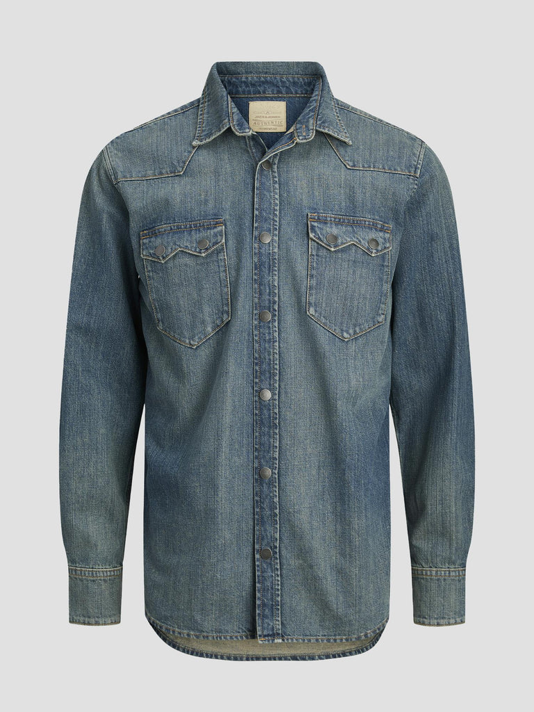 JJIVINCENT JJSHIRT SQ 844 LN 12283751 BLUE DENIM JACK&JONES 