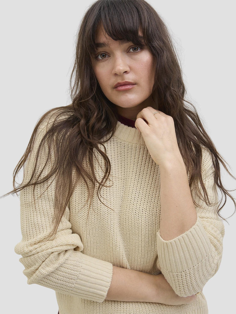 JXGLOBAL CREW NECK KNIT 12288012 MOONBEAM JJXX 