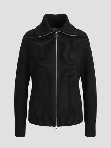 JXADELINE TWIST ZIP CARDIGAN KNIT 12280271 BLACK JJXX 