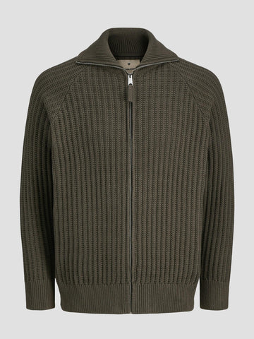 JPRBLUSPENCER KNIT FULL ZIP 12282220 BLACK OLIVE JACK&JONES 