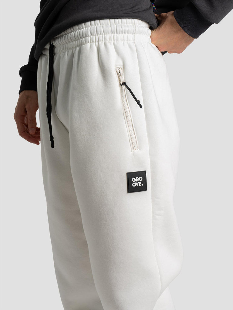 PANTA ZIP POLYCOTTON PESO INVERNALE BARL432 PANNA GROOVE 