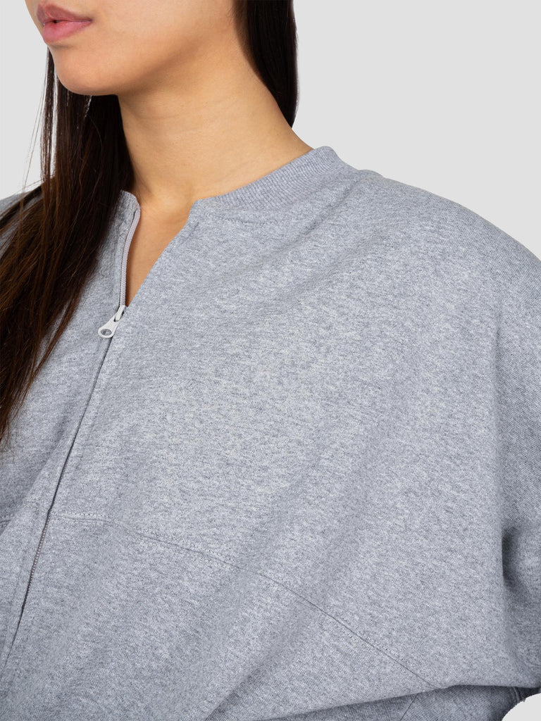 GROOVE FELPA ZIP CROP BARL339W GRIGIO GROOVE 