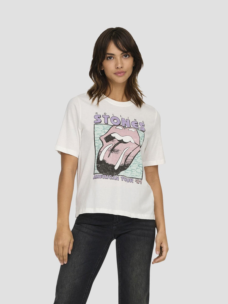 ONLROLLING STONES LIFE S/S TOP BOX JRS 15345922 AMERICAN TOUR ONLY 
