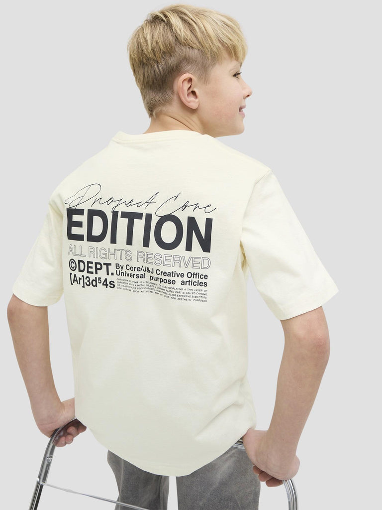 JCODYNAMIC DUST TEE SS CREW NECK JNR 12274677 SWEET CORN JACK&JONES 