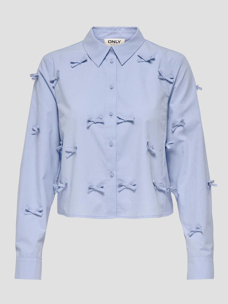 ONLBOWY LS BOW DETAIL SH SHIRT WVN 15344383 SERENITY ONLY 