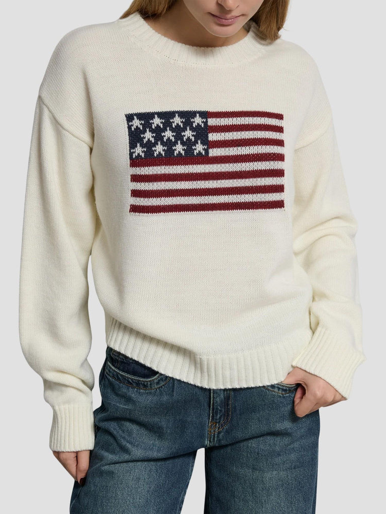 MAGLIONE INTARSIO BANDIERA PARGOLO252 PANNA SUITE BENEDICT 