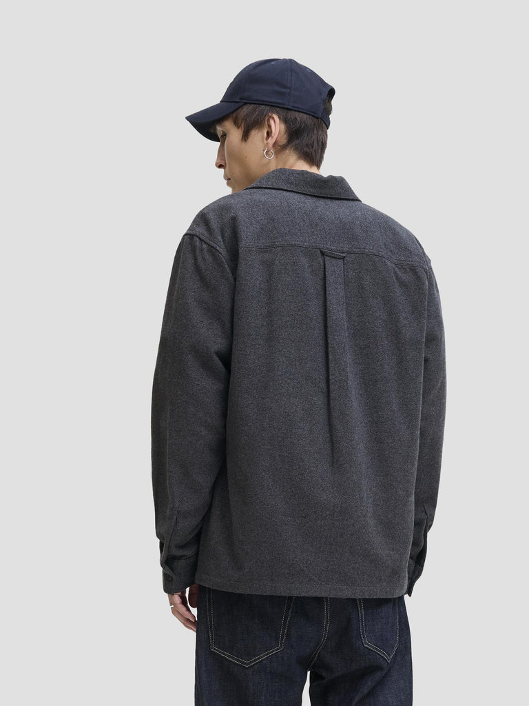 JJEPERFECT MELANGE OVERSHIRT LS SN 12278822 DARK GREY MELANGE JACK&JONES 