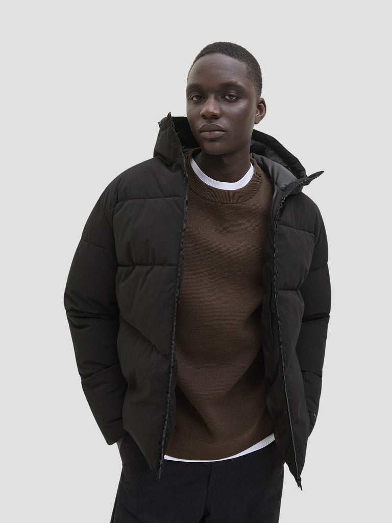 JJGLOBAL PUFFER JACKET 12283517 BLACK JACK&JONES 