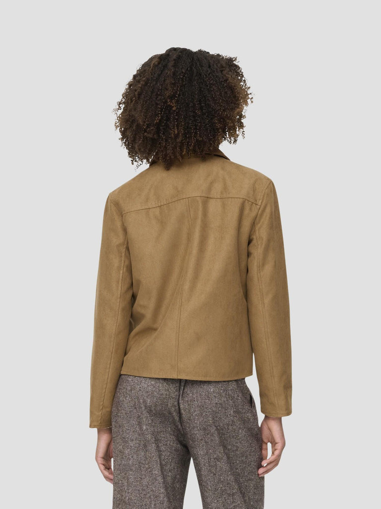 JDYNANNA FAUX SUEDE JACKET OTW HAB 15358235 TOASTED COCONUT JACQUELINE DE YONG 
