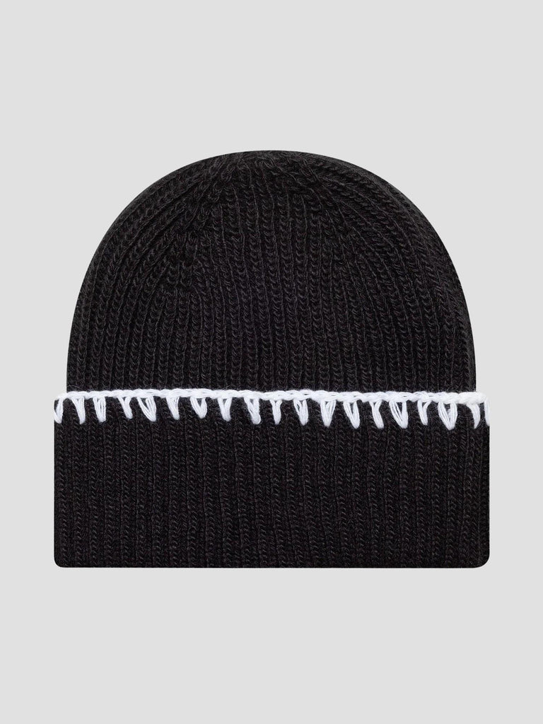 CHUNKY TOPSTITCH BEANIE 60691290 BLACK NEW ERA 