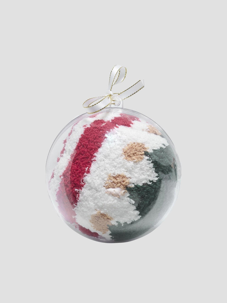 ONLCHRISTMAS CHINELLE SOCK IN A BALL ACC 15304958 CLOUD DANCER STRIPES ONLY 