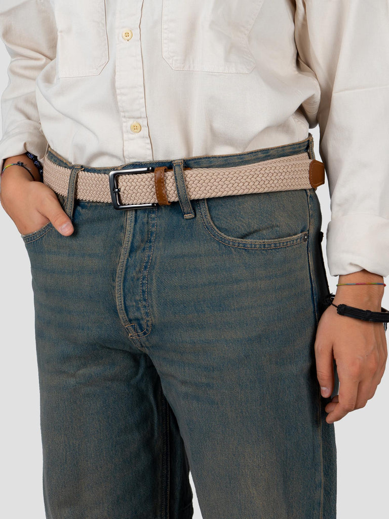 BELT ROPE NEW BUCKLE GRO4006 BEIGE A030 GROOVE 