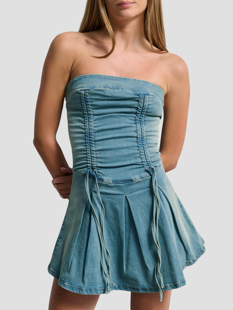 ABITO A FASCIA DENIM JENIAL MEDIUM SANDLE SUITE BENEDICT 