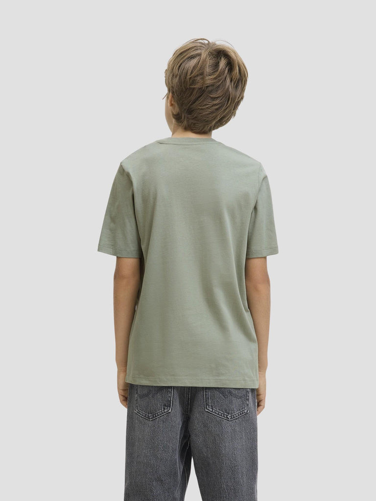 JJELOGO TEE SS ONECK 2 COL AW25 NOOS JNR 12280070 ICEBERG GREEN JACK&JONES 