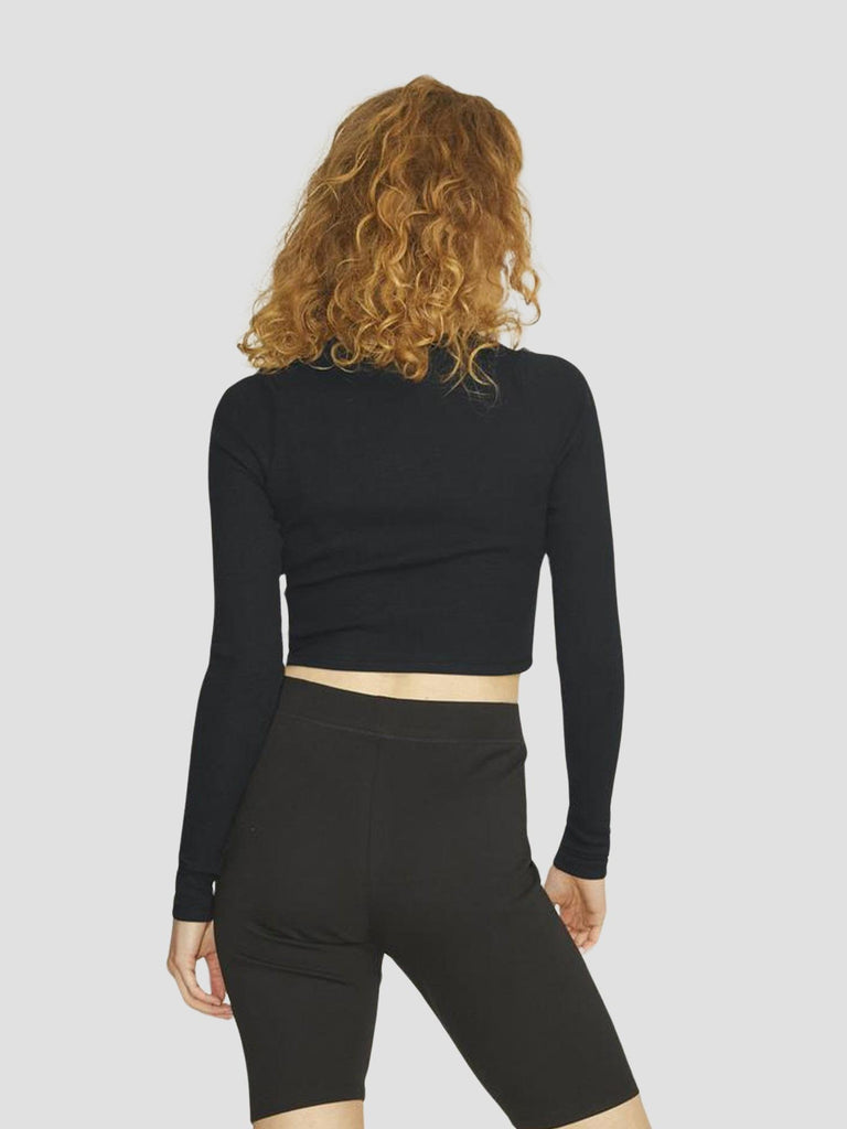 JXFELINE STR LS RIB TEE JRS NOOS 12200402 BLACK JJXX 