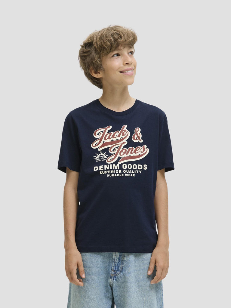 JJELOGO TEE SS ONECK 2 COL AW25 NOOS JNR 12280070 SKY CAPTAIN JACK&JONES 